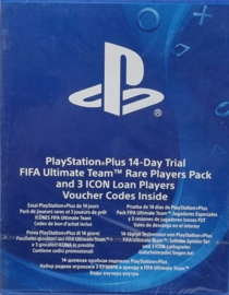 PS4 PlayStation Plus 14 Day Trial FIFA Ultimate Team Rare Players Pack