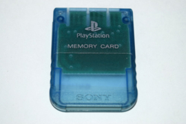 Sony PS1 1MB Memory Card Transparant Blauw
