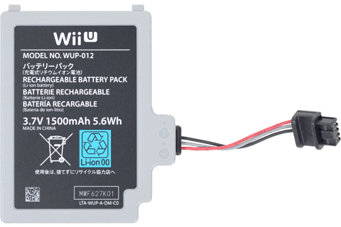 Accu geschikt voor Nintendo Wii U GamePad Controller 1500 mAh (Third Party) (Nieuw)