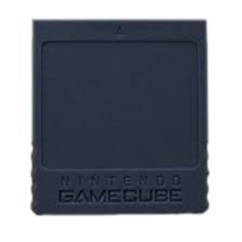 Gamecube Memory Card 251 Blocks Zwart