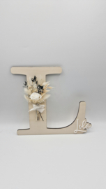 Houten letter met naam