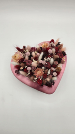 Droogbloemstuk "Lovely heart"