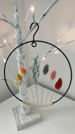 Droogbloemen krans "Lente"