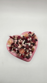 Droogbloemstuk "Lovely heart"