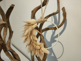 Droogbloemen krans "Mini wit"