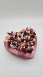 Droogbloemstuk "Lovely heart"