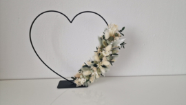 Droogbloemen krans "Green heart"