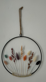 Droogbloemen krans "Ibiza vibes"