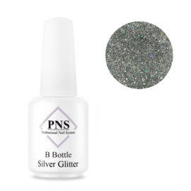 PNS B Bottle Silver Glitter
