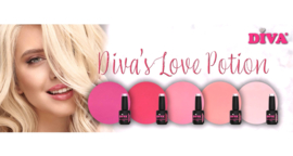 DIVA One Coat Gellak Diva's Love Potion Collection 5x 6 ml met gratis Color Pop stickers
