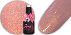 Diva Gellak Rubber Basecoat Baby Pink Crystal 15 ml