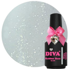 Diva Gellak Rubber Basecoat White Luxury 15 ml