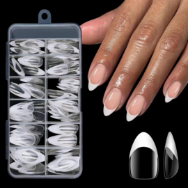 Press On Nail Tips French Almond