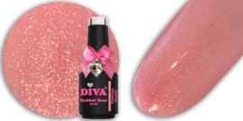 Diva Gellak Rubber Basecoat Flamingo Crystal 15