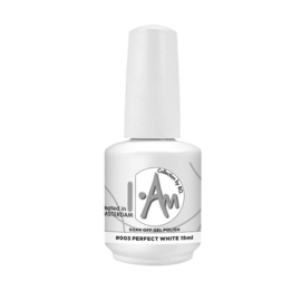 I.Am by BO. Soak Off Gel Polish #003 Perfect White (15ml)