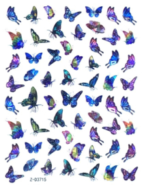 Butterfly Collectie Laser Stickers 10 pcs