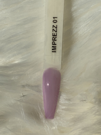 IMPREZZ® Gellak  01   Zachtroze Roze Shimmer 6 ml.