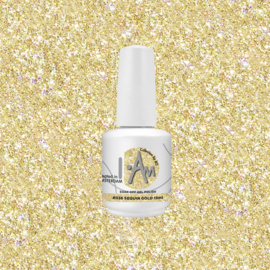 I.Am by BO. Soak Off Gel Polish #036 Sequin Gold (15ml)