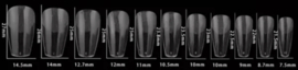 DIVA Soft Gel Tips Coffin Short Mat 550pcs