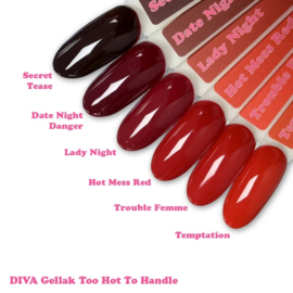 DIVA Gellak Too Hot To Handle Diva Collection 6x 10 ml # - met gratis Colorpop Stickers