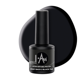 I.Am Soak Off Gel Polish #067 Back 2 Black (7ml)