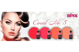 DIVA Gellak Coral No.5 Collection 4x 10 ml