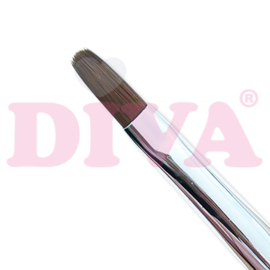 DIVA Gel Penseel #6 - Zwart met dop - 13 mm