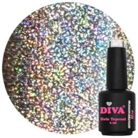DIVA Holo Topcoat Glow Like a Diva - No Wipe 2x 6 ml