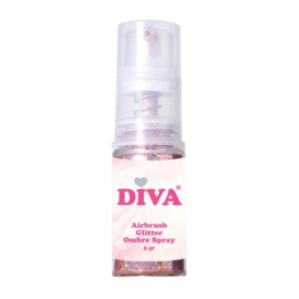 DIVA Airbrush Glitter Colorboom Spray Pink 2