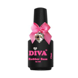 Diva Gellak Rubber Base Coat Clear 15 ml