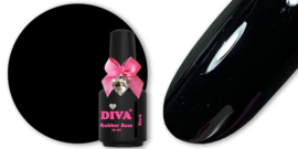 Diva Gellak Rubber Basecoat Black 15 ml