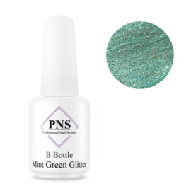 PNS B Bottle Mint Green Glitter