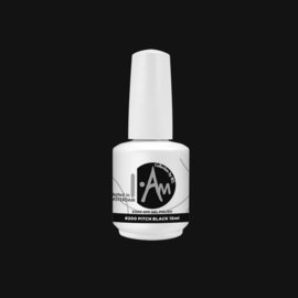 I.Am by BO. Soak Off Gel Polish #200 Pitch Black (15ml)