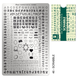 Moyra Stamping Plaat 46 Scrabble