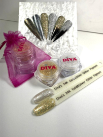 Diva's 24K GOLD & SILVER GLITTER