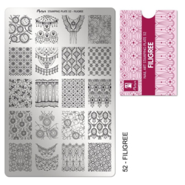 Moyra Stamping Plaat 52 Filigree