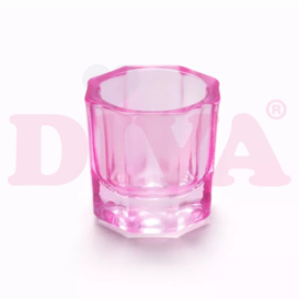 Dappendish glas pink