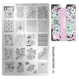 Moyra Stamping Plaat 73 Sakura – Nippon