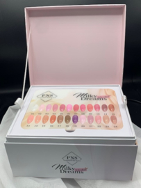 PNS Milky Dreams Collection Box met 24x gelpolish & kleurenkaart