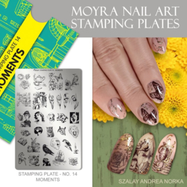 Moyra Stamping Plaat 14 Moments