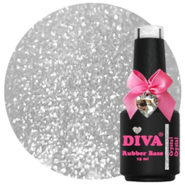 Diva Gellak Rubber Basecoat Crystal Crystal 15 ml