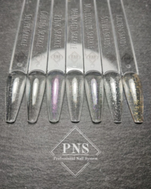 PNS No Wipe Topcoat: Silver Shards 7ml