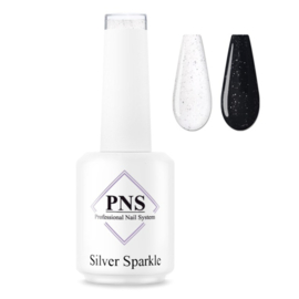 PNS No Wipe Topcoat: Silver Sparkle 15ml
