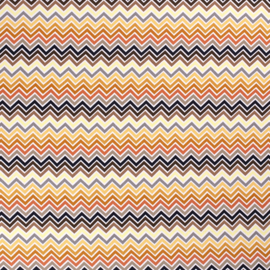 Viscose stretch zigzag pastel