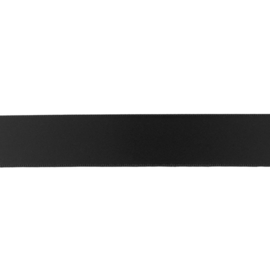 Satijnlint 25mm zwart