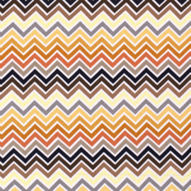 Viscose stretch zigzag pastel