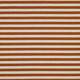 French terry dyed stripes hazel/off-white