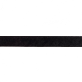 Fluweelband 15mm zwart
