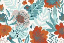 Tricot digital flowers jungle