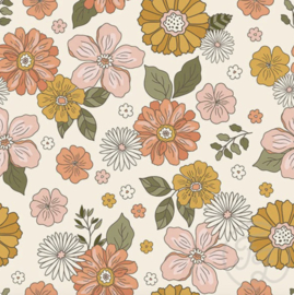 Family Fabrics - Coated Blossom Charm Small Jersey